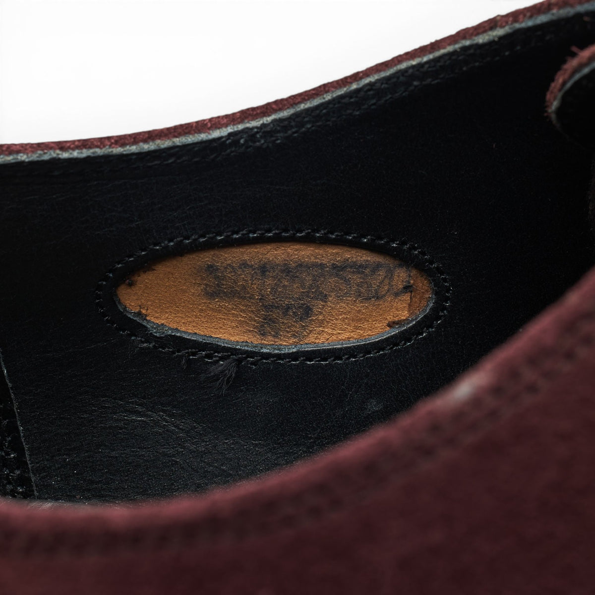 Gieves & Hawkes Burgundy Suede Oxford UK 9 F