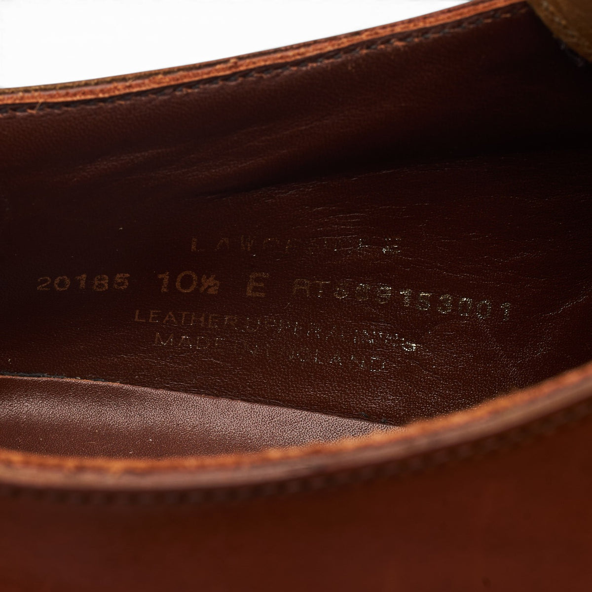 'Lawrence 2' Tan Brown Leather Split Toe Monk Strap UK 10.5 E