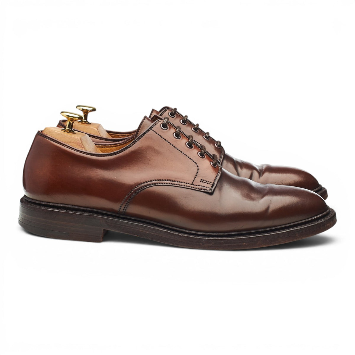 Ralph Lauren Marlow Brown Cordovan Derby UK 8.5 US 9.5 D