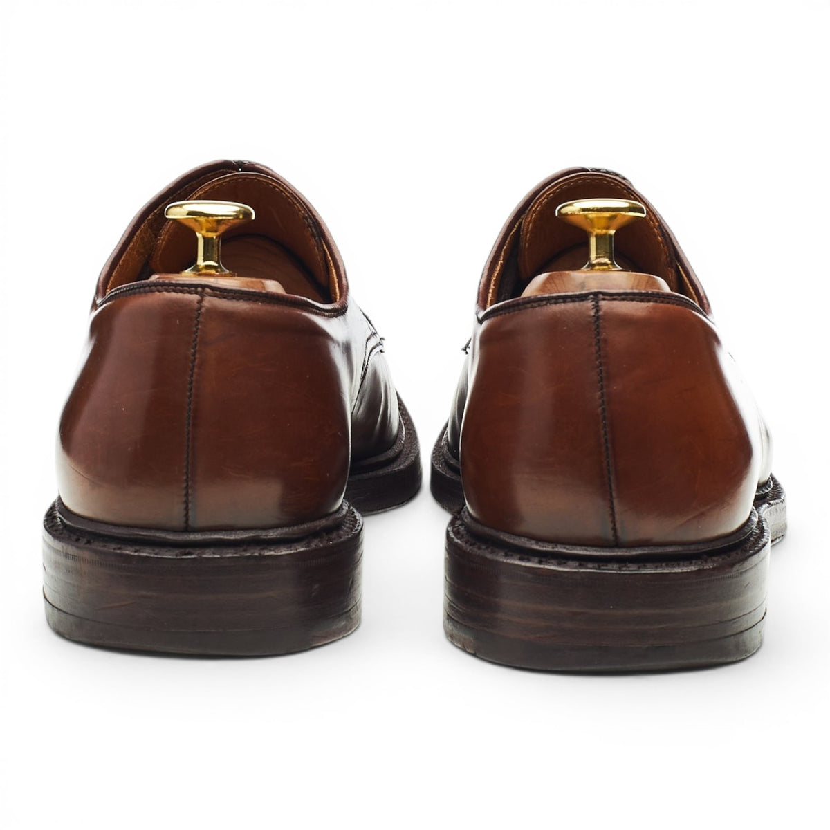 Ralph Lauren Marlow Brown Cordovan Derby UK 8.5 US 9.5 D