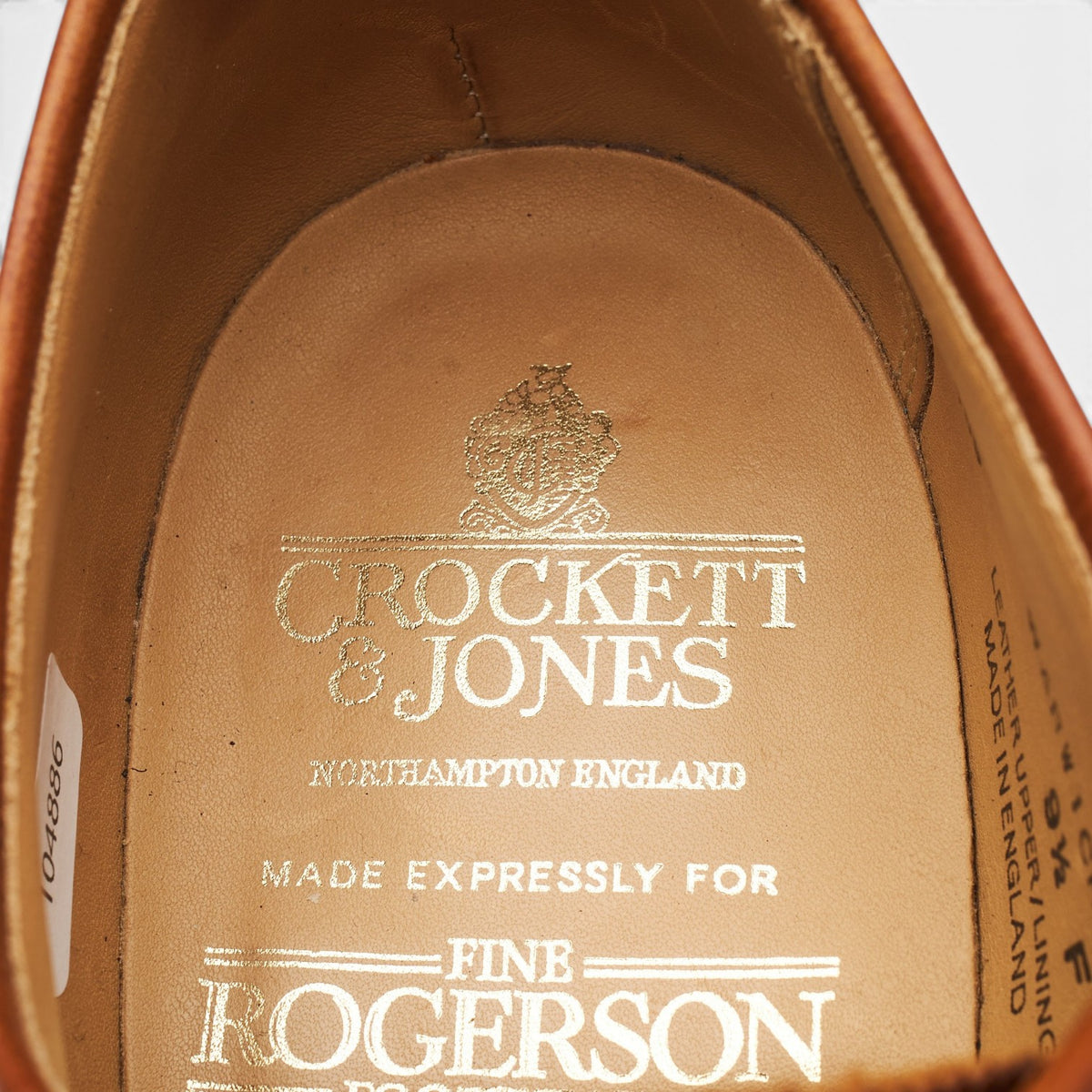 'Warwick' Tan Brown Leather Derby Brogues UK 9.5 F