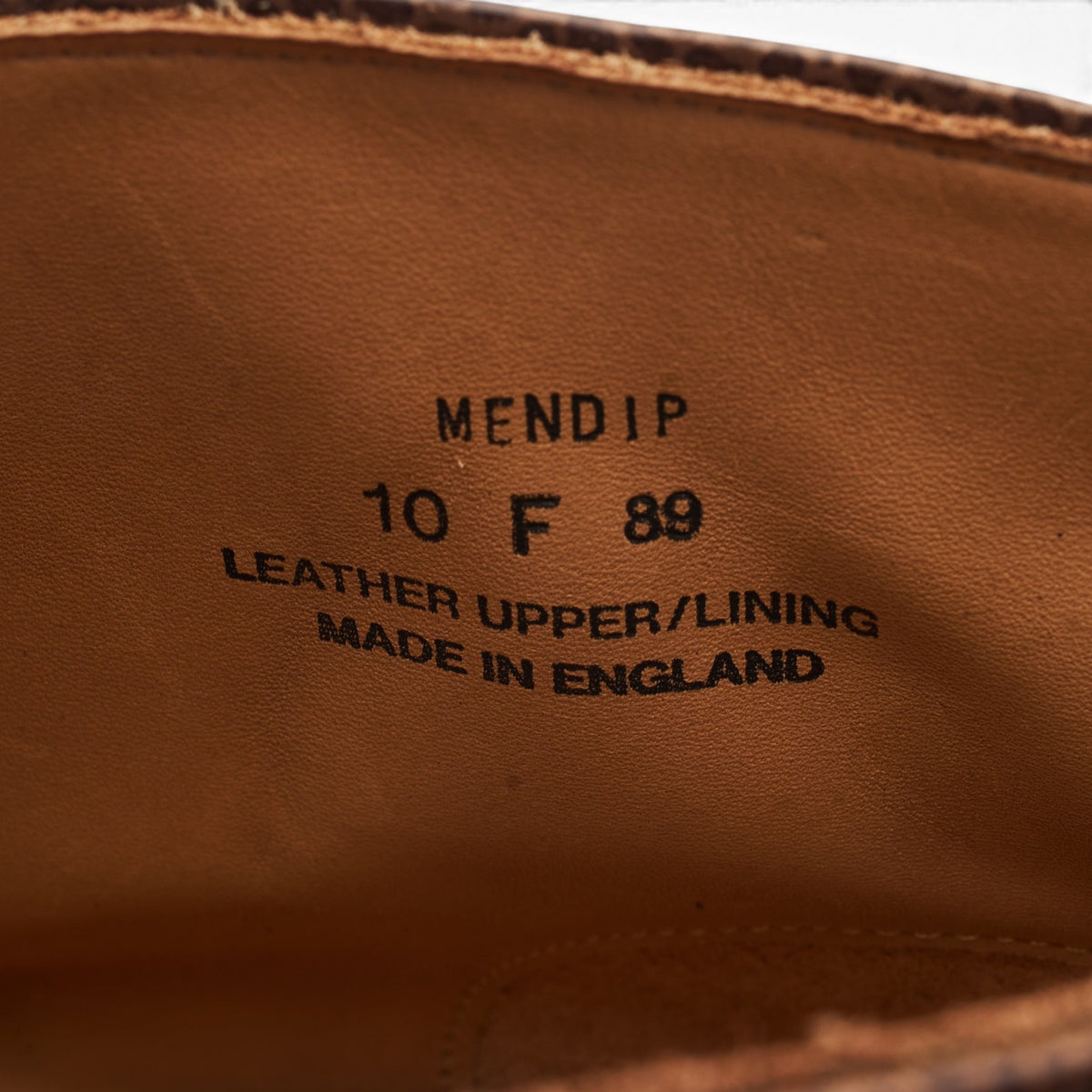 'Mendip' Dark Brown Grain Leather Chukka Boots UK 10 F