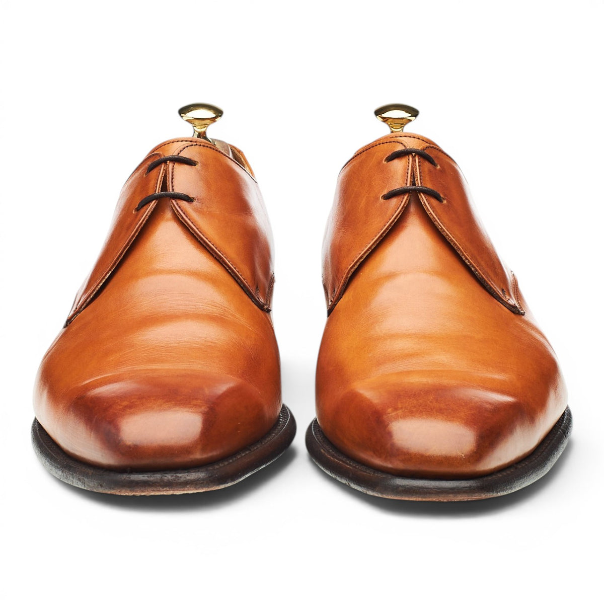 'Newman' Tan Brown Leather Derby UK 11.5 F