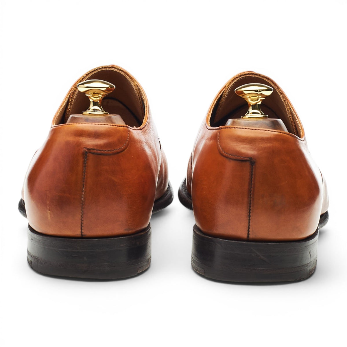 'Newman' Tan Brown Leather Derby UK 11.5 F