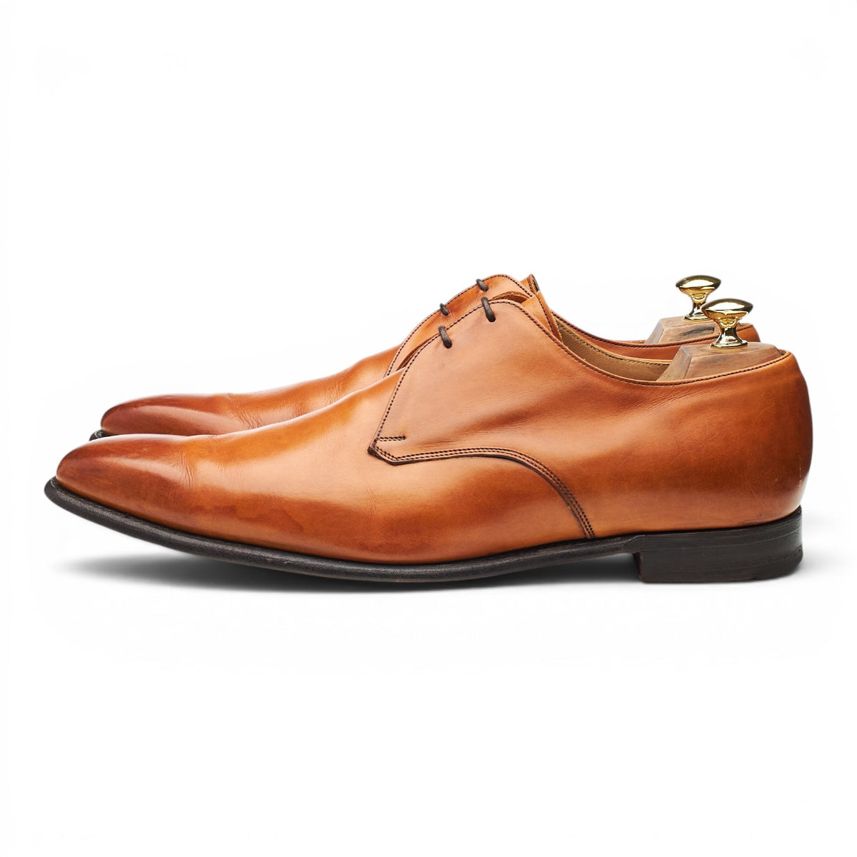 'Newman' Tan Brown Leather Derby UK 11.5 F