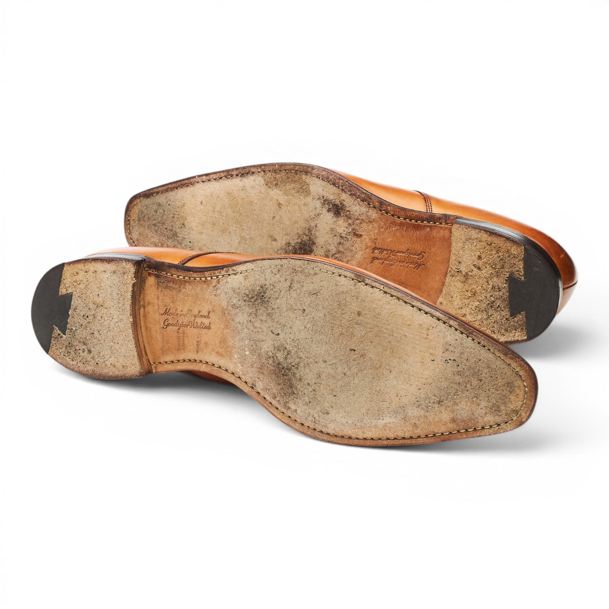 'Newman' Tan Brown Leather Derby UK 11.5 F