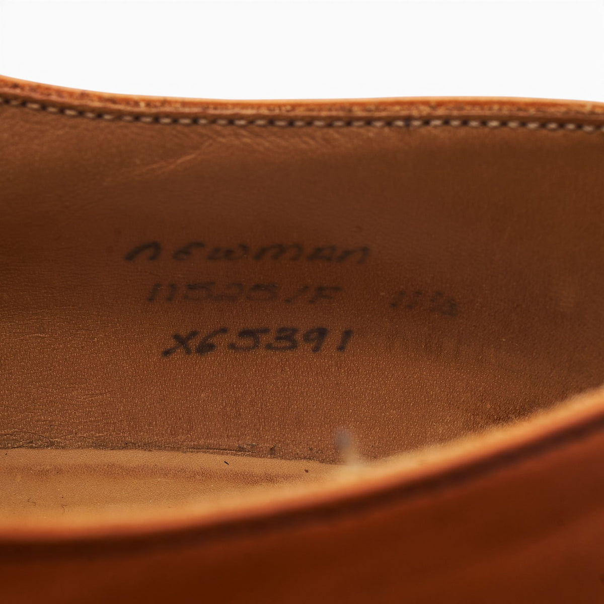 'Newman' Tan Brown Leather Derby UK 11.5 F
