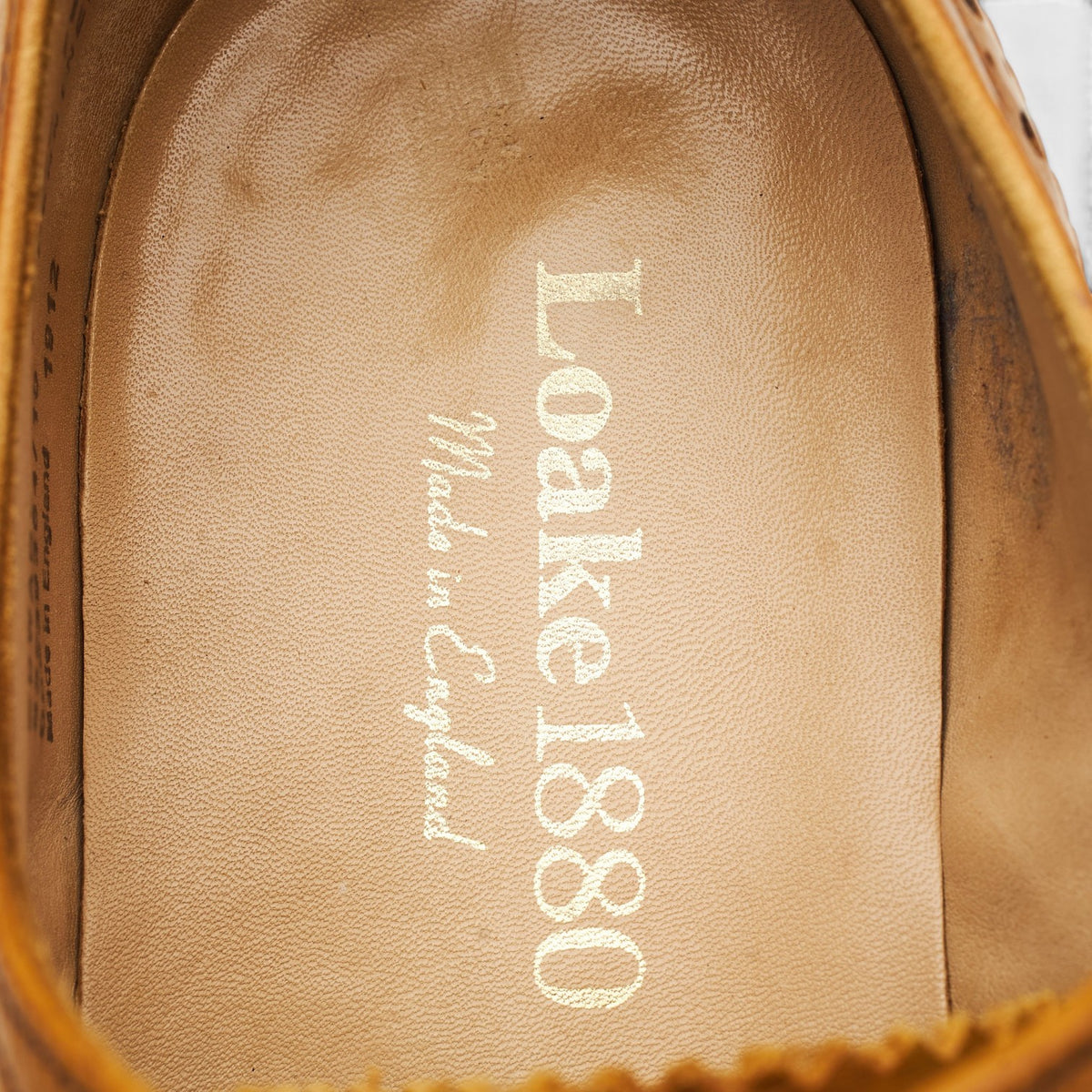 1880 'Edward' Tan Brown Leather Oxford Brogues UK 7.5 G
