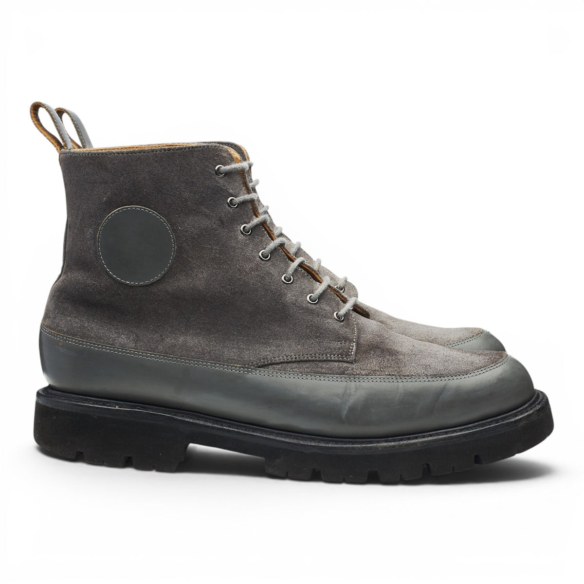 'Anton' Grey Suede Leather Boots UK 10 G