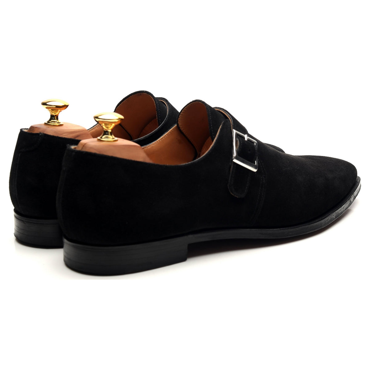 &#39;Monkton&#39; Black Suede Monk Strap UK 11 E