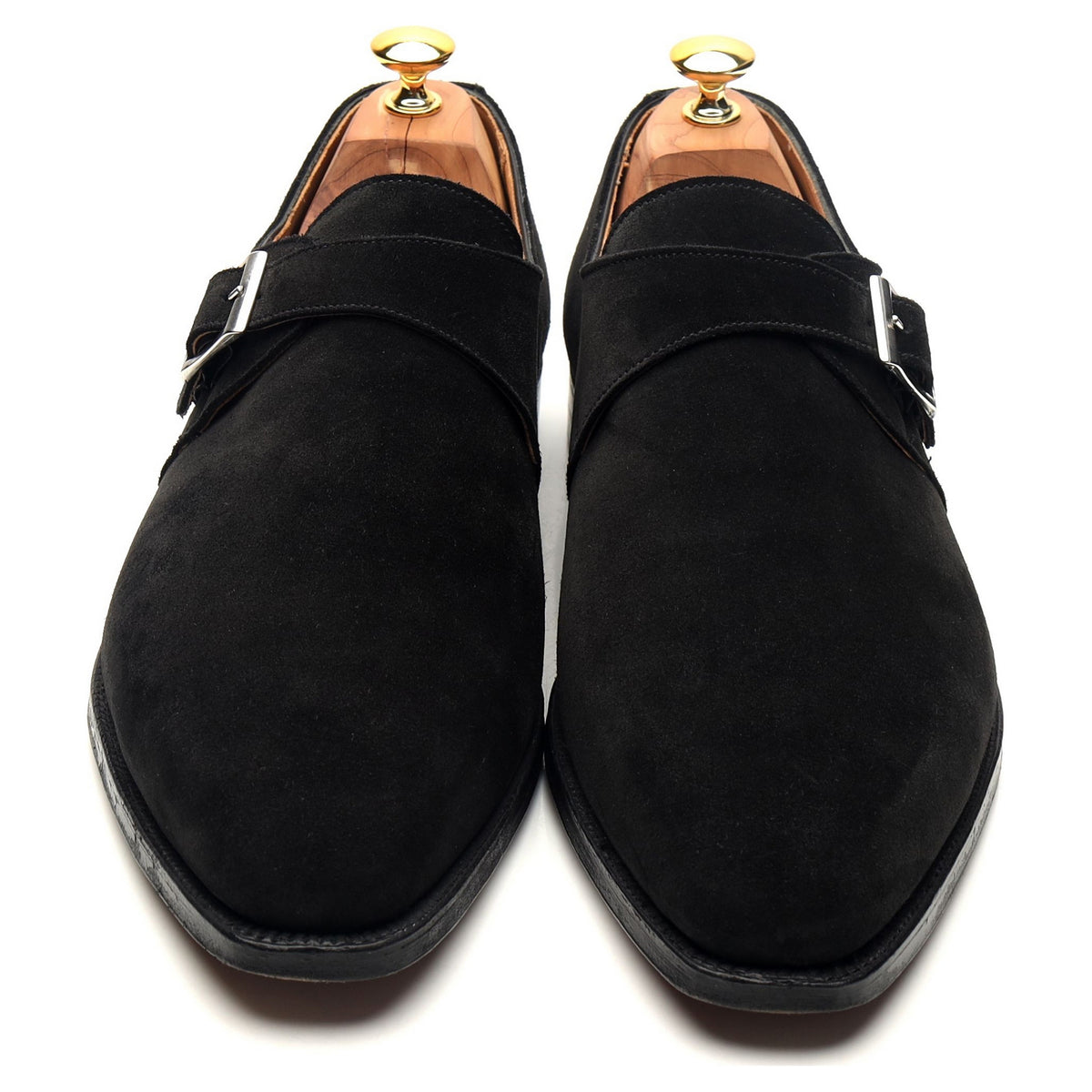 &#39;Monkton&#39; Black Suede Monk Strap UK 11 E