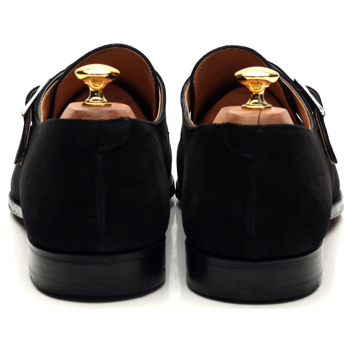 &#39;Monkton&#39; Black Suede Monk Strap UK 11 E