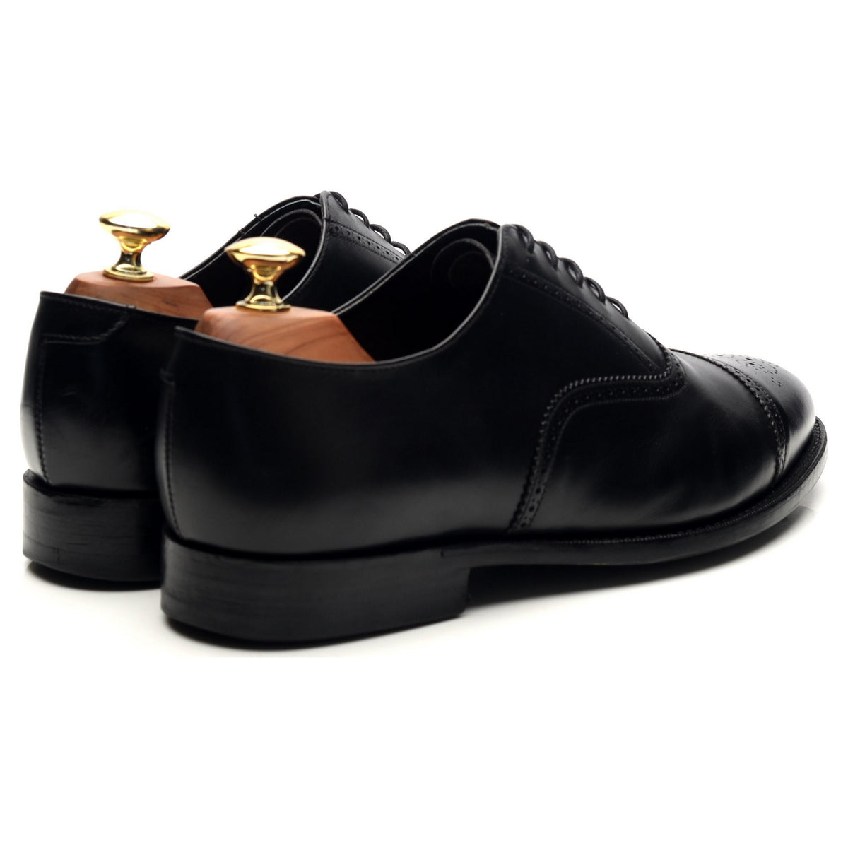 G:One &#39;Holborn&#39; Black Leather Oxford Semi Brogues UK 8 G