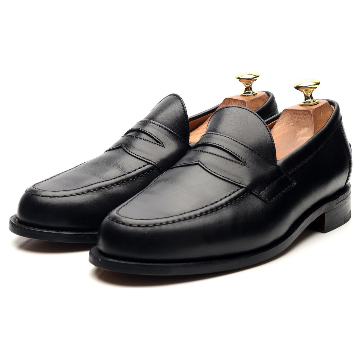 &#39;Aldwych&#39; Black Leather Loafers UK 8.5 F