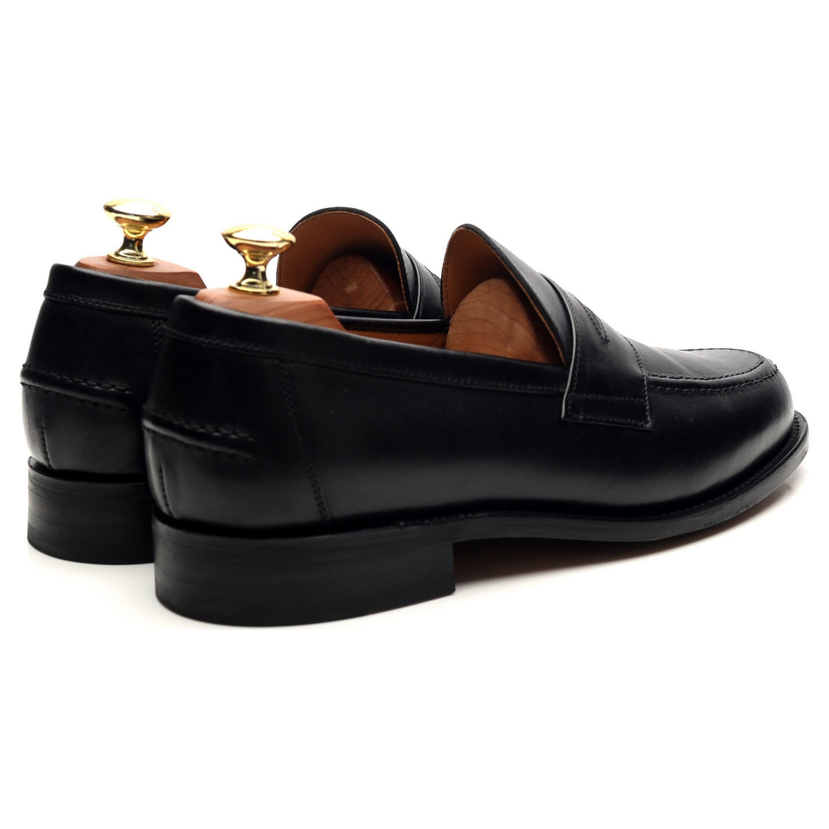 &#39;Aldwych&#39; Black Leather Loafers UK 8.5 F