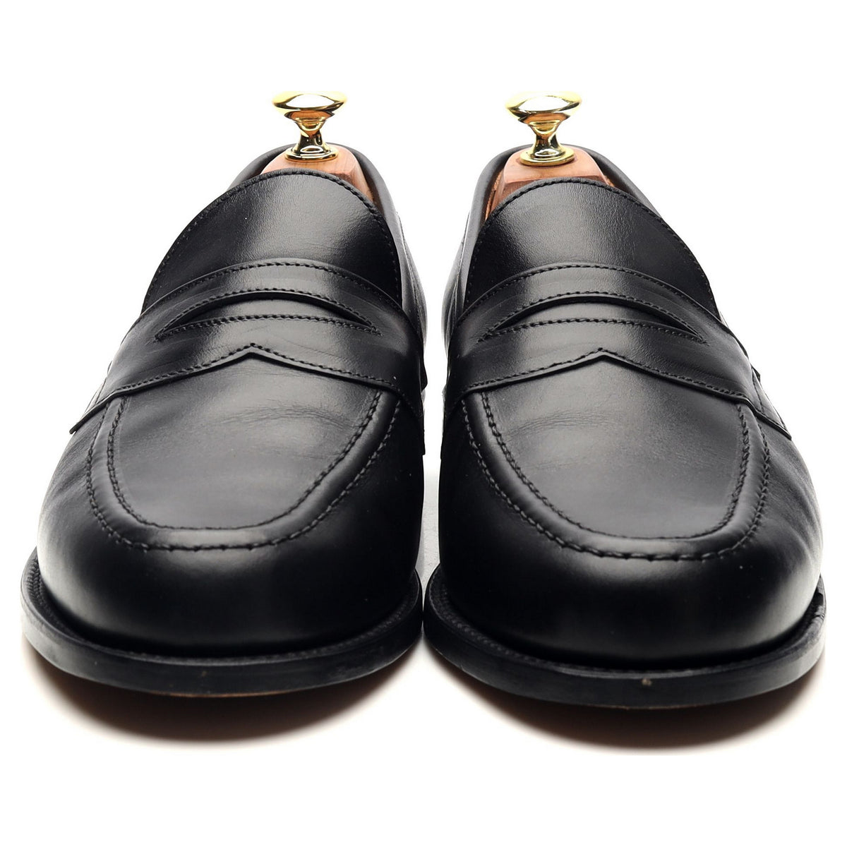 &#39;Aldwych&#39; Black Leather Loafers UK 8.5 F