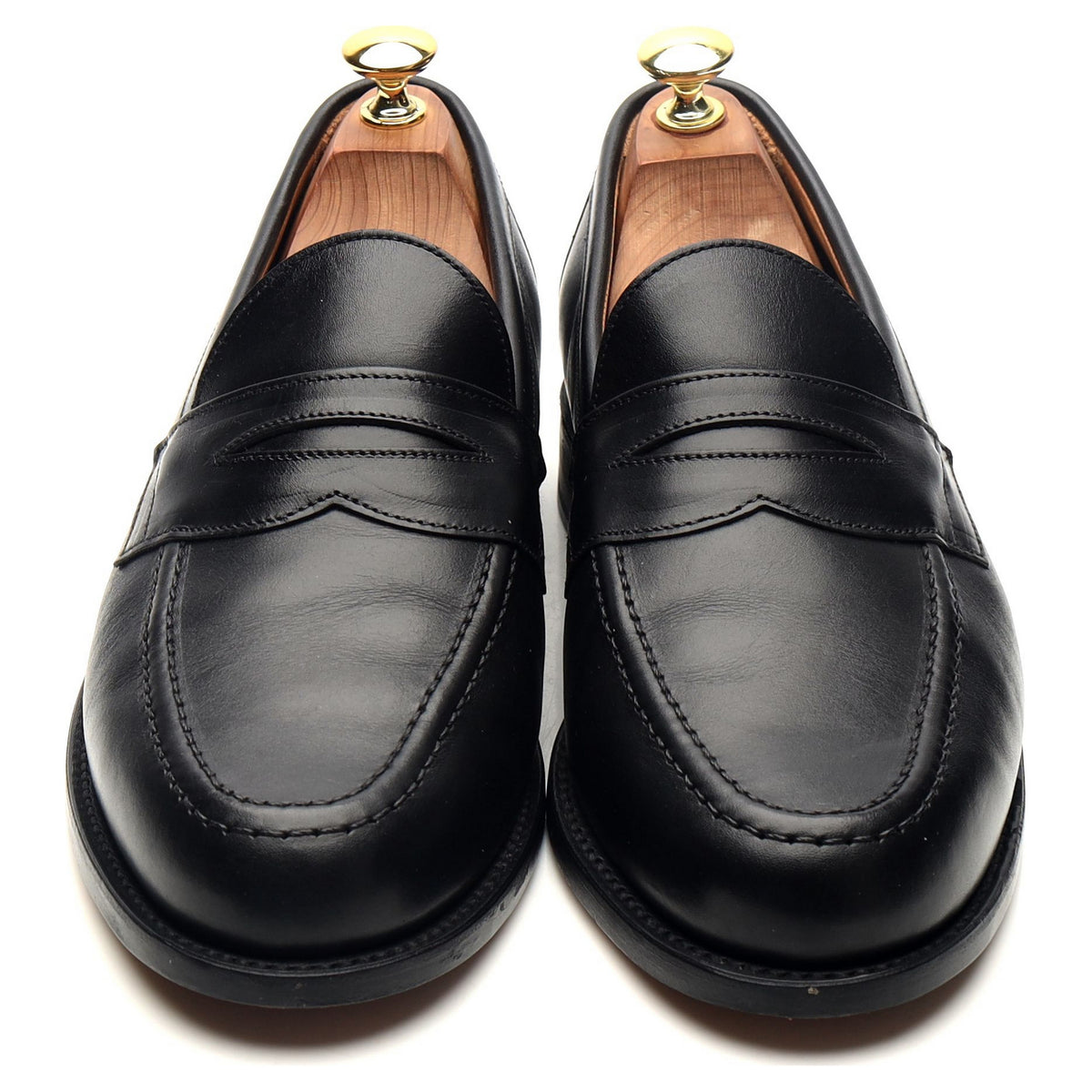 &#39;Aldwych&#39; Black Leather Loafers UK 8.5 F