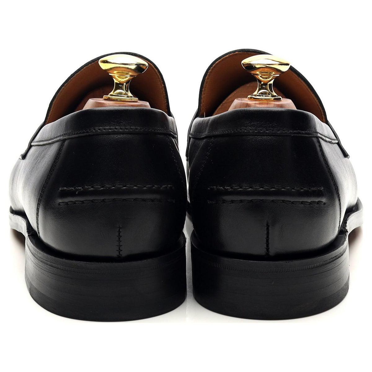 &#39;Aldwych&#39; Black Leather Loafers UK 8.5 F