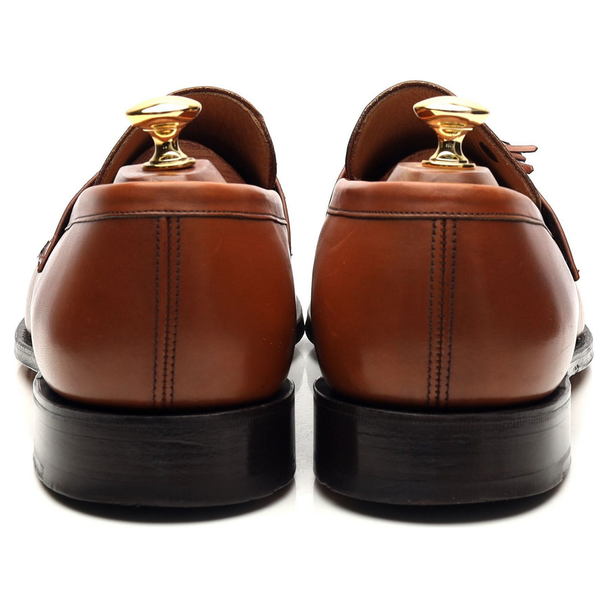 &#39;Radley&#39; Tan Brown Leather Tassel Loafers UK 9.5 F