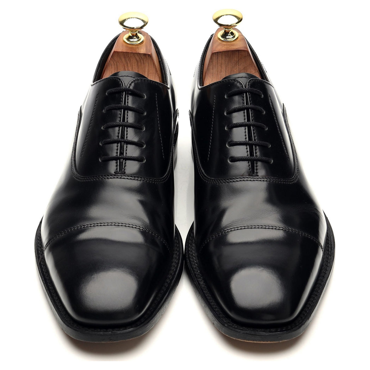 &#39;Cagbey&#39; Black Leather Oxford UK 7 F