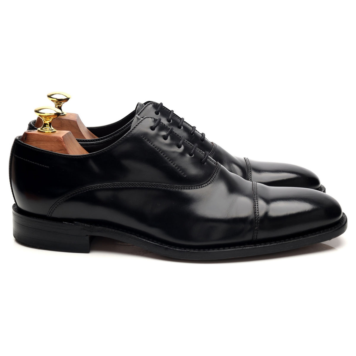 &#39;Cagbey&#39; Black Leather Oxford UK 7 F