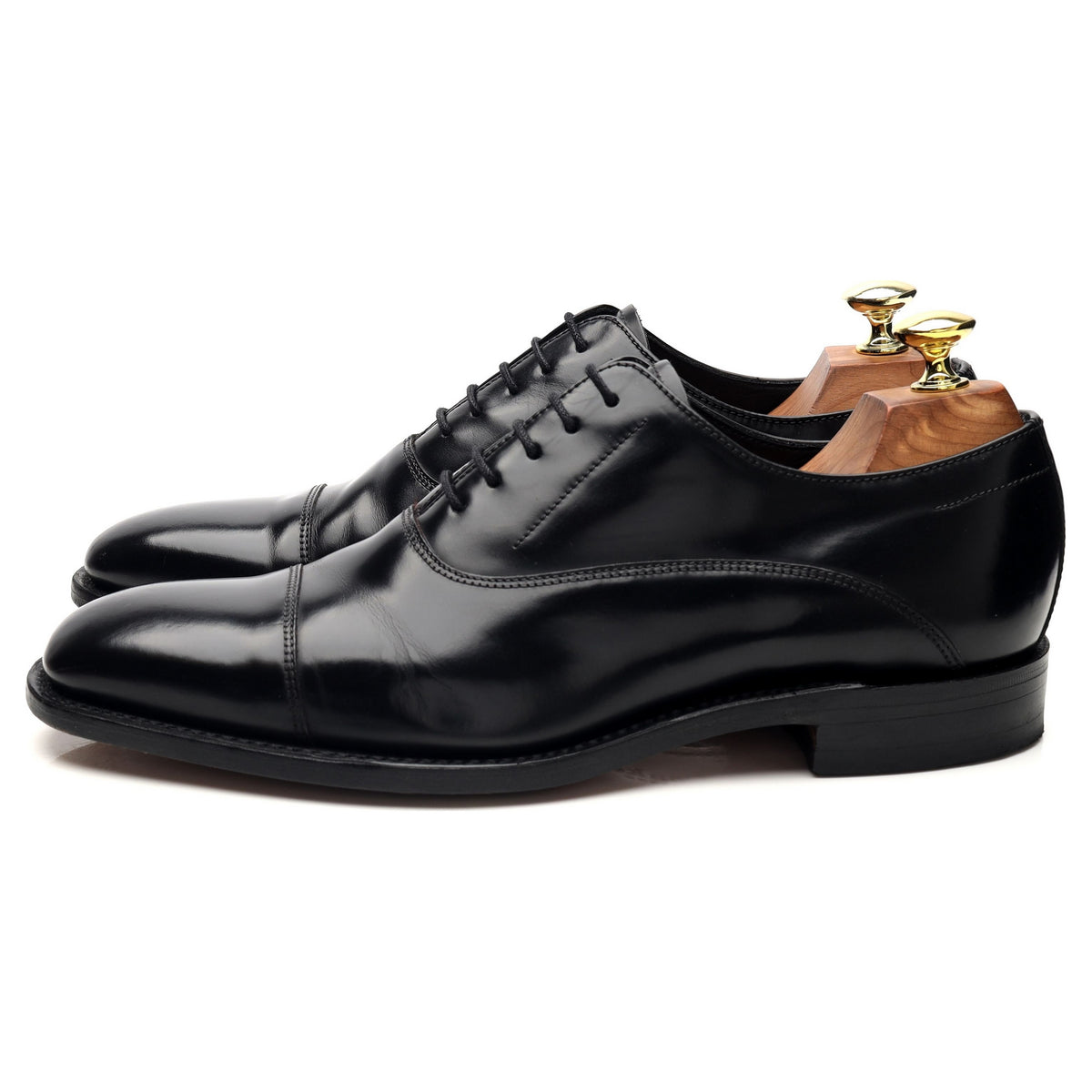 &#39;Cagbey&#39; Black Leather Oxford UK 7 F