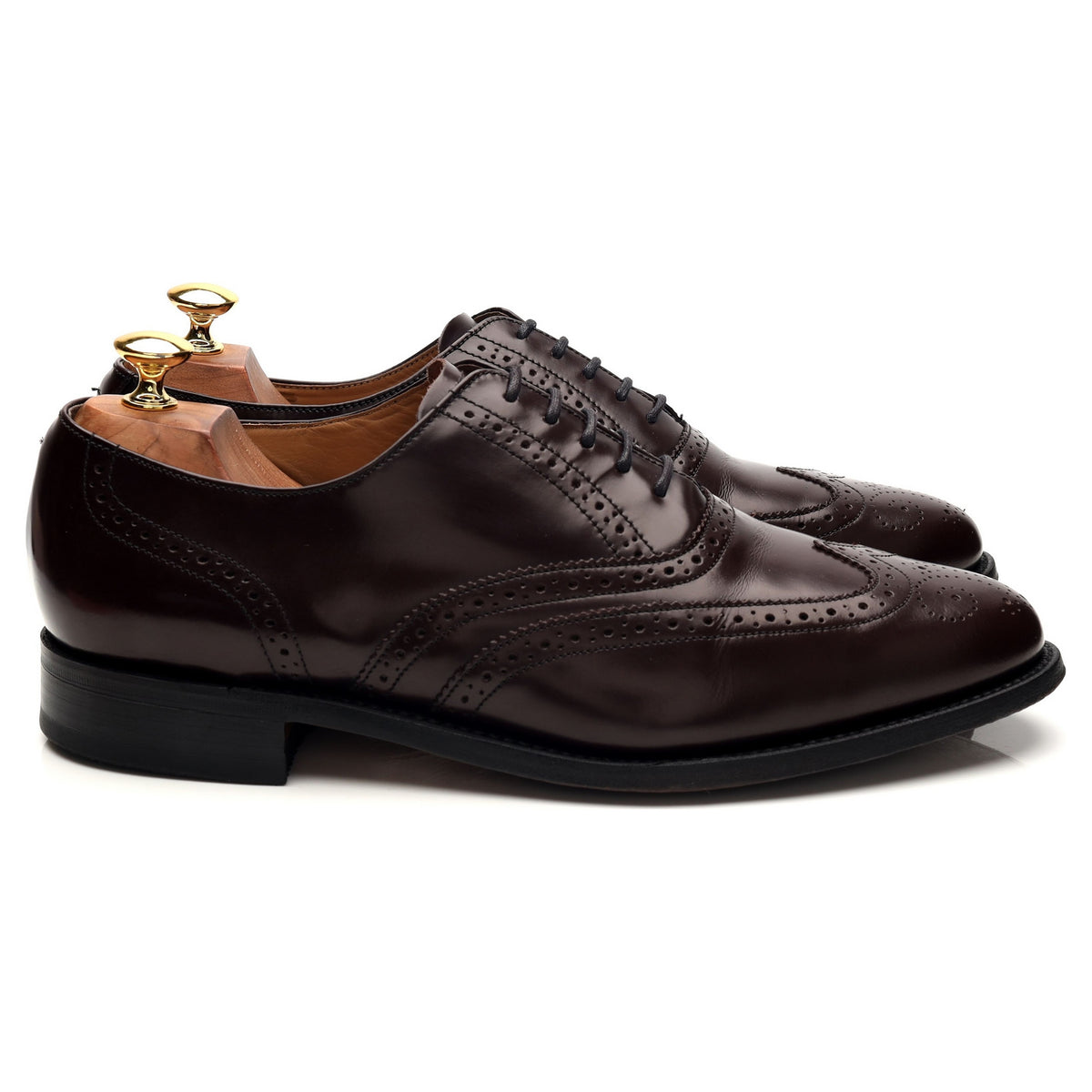 &#39;Glasgow&#39; Burgundy Leather Oxford Brogues UK 9.5 G