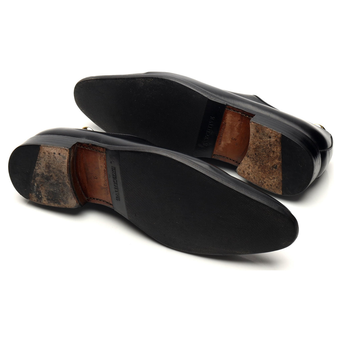 &#39;2585&#39; Black Leather Wholecut Oxford UK 9