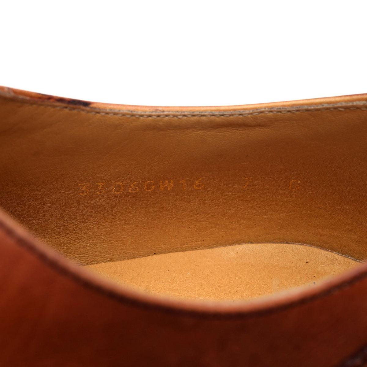 &#39;Glasgow&#39; Tan Brown Leather Oxford Brogues UK 7 G