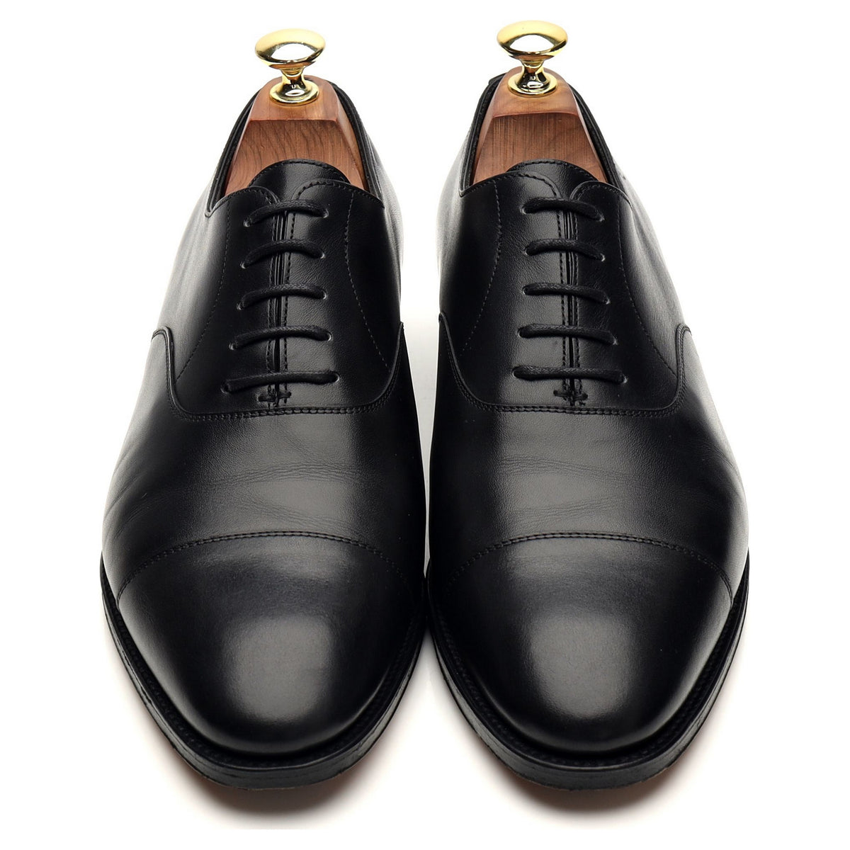 &#39;City ll&#39; Black Leather Oxford UK 7 E