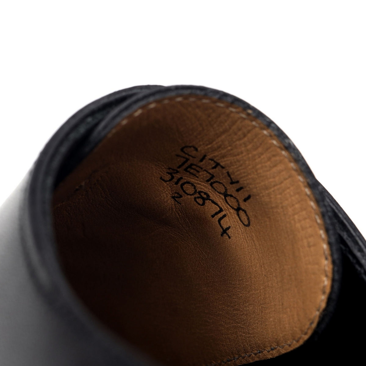 &#39;City ll&#39; Black Leather Oxford UK 7 E