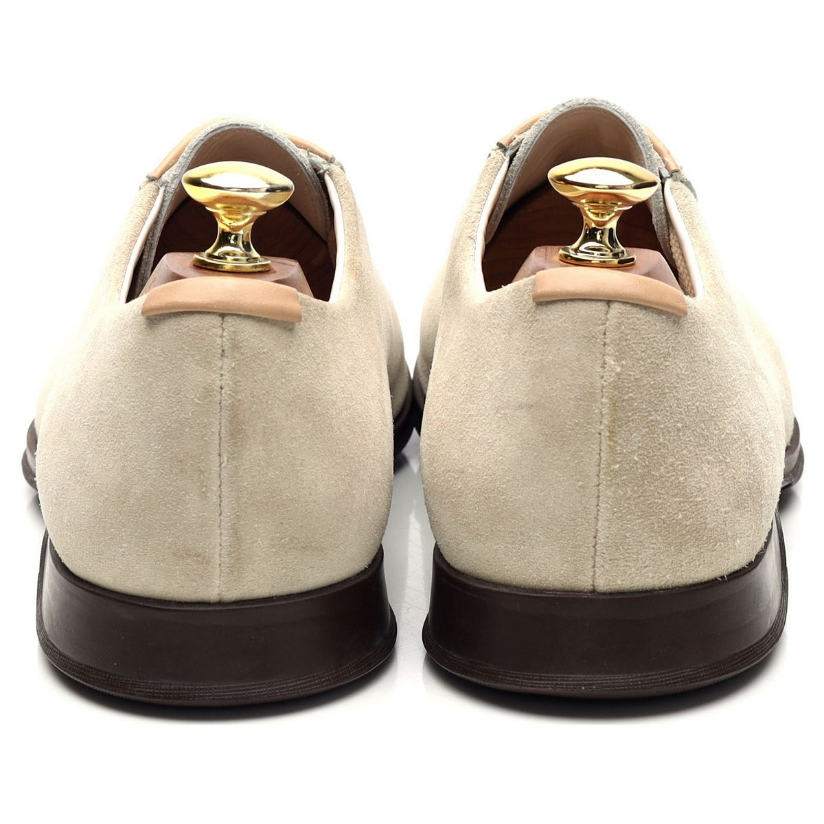 &#39;Epsom&#39; Beige Suede Sneakers UK 8 F