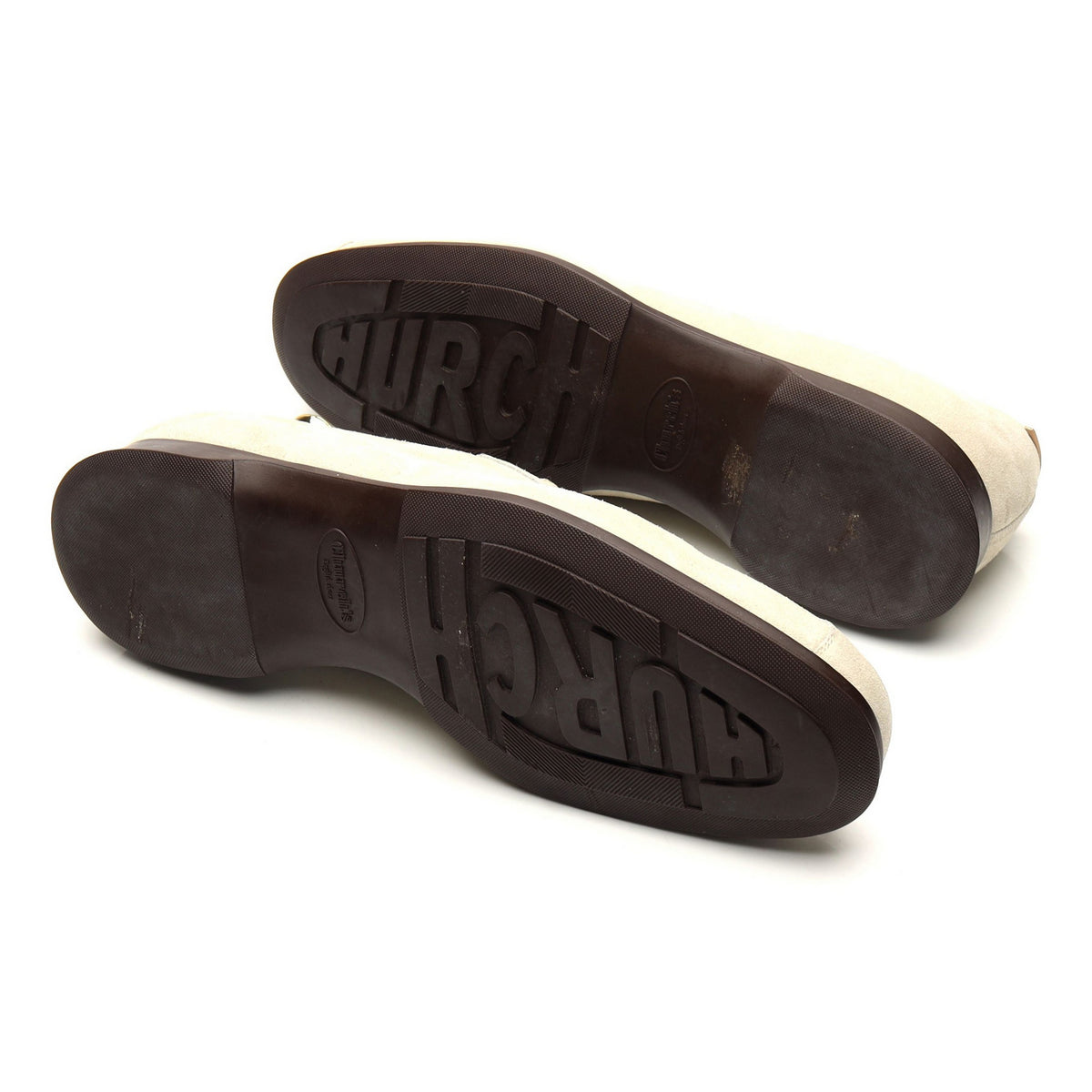 &#39;Epsom&#39; Beige Suede Sneakers UK 8 F