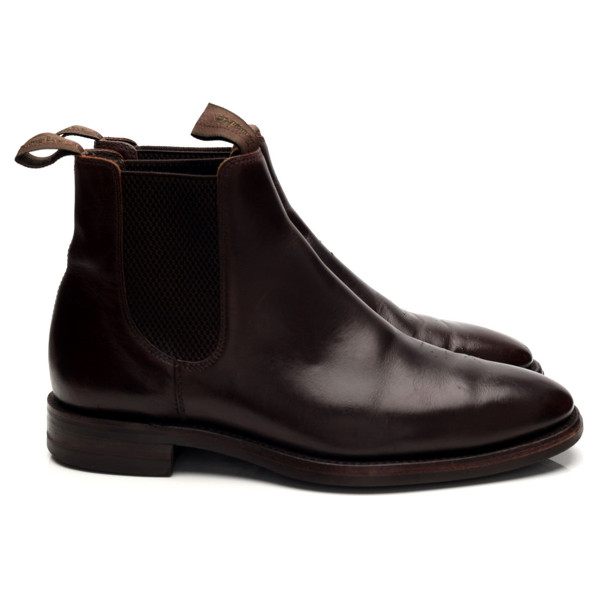 1880 &#39;Chatsworth&#39; Dark Brown Leather Chelsea Boots UK 7.5 G