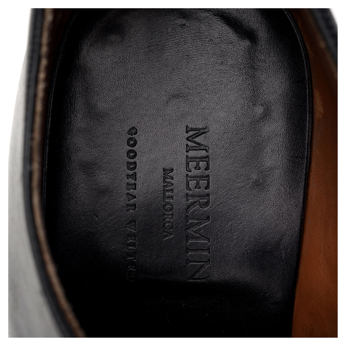 &#39;101520&#39; Black Leather Oxford Brogues UK 8 E