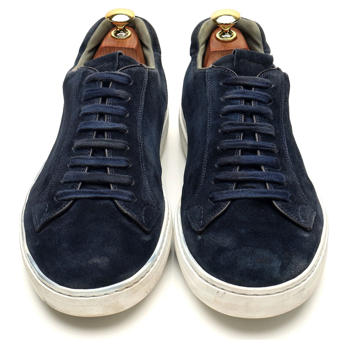 &#39;Boland&#39; Navy Blue Suede Sneakers UK 8 F