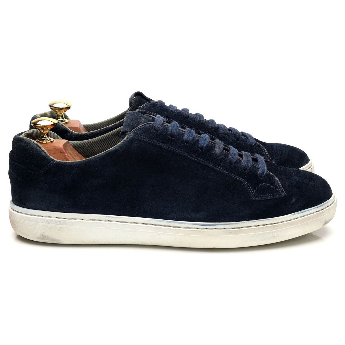 &#39;Boland&#39; Navy Blue Suede Sneakers UK 8 F