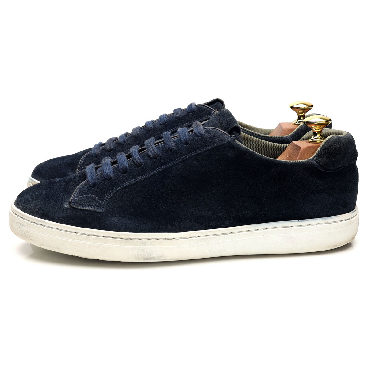 &#39;Boland&#39; Navy Blue Suede Sneakers UK 8 F