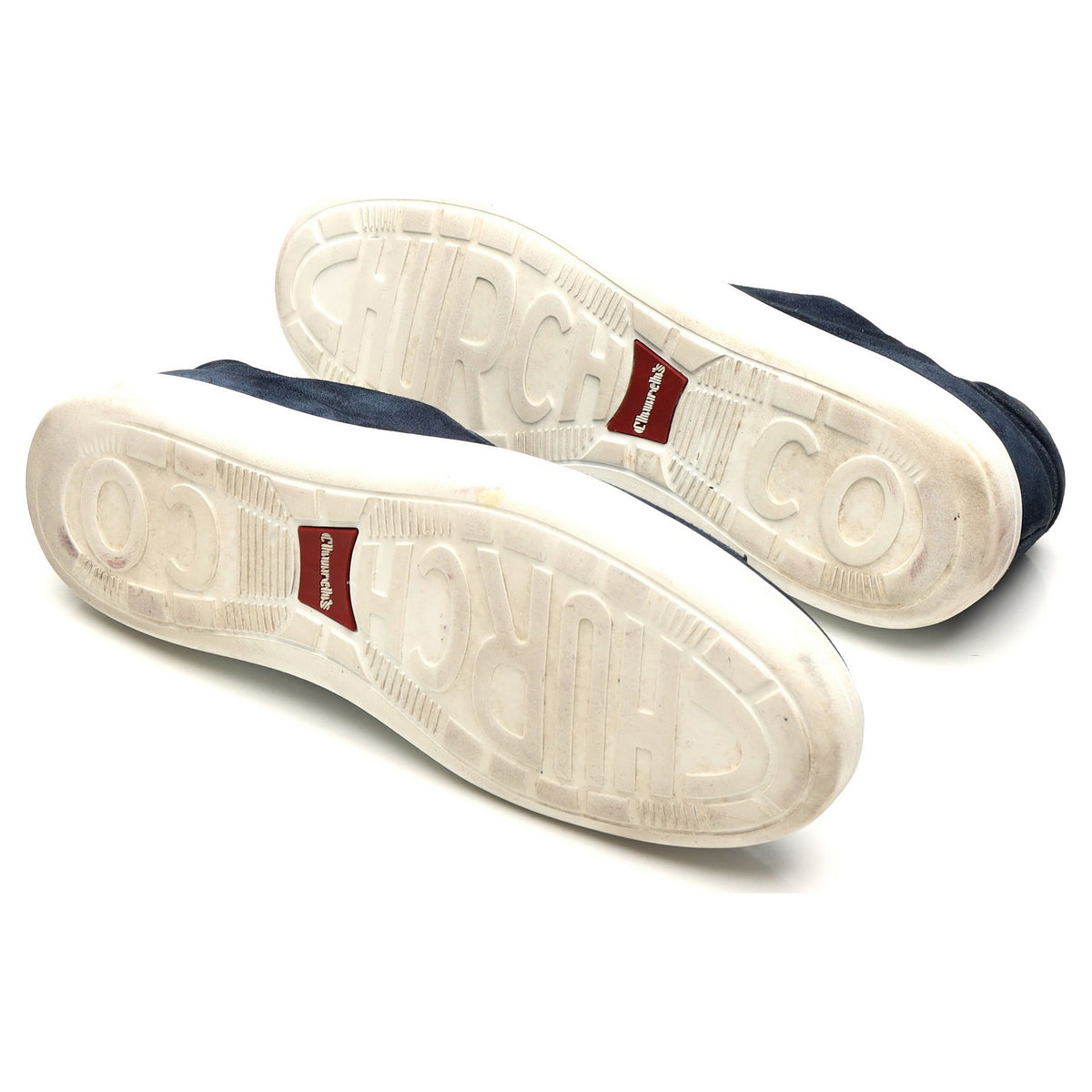 &#39;Boland&#39; Navy Blue Suede Sneakers UK 8 F