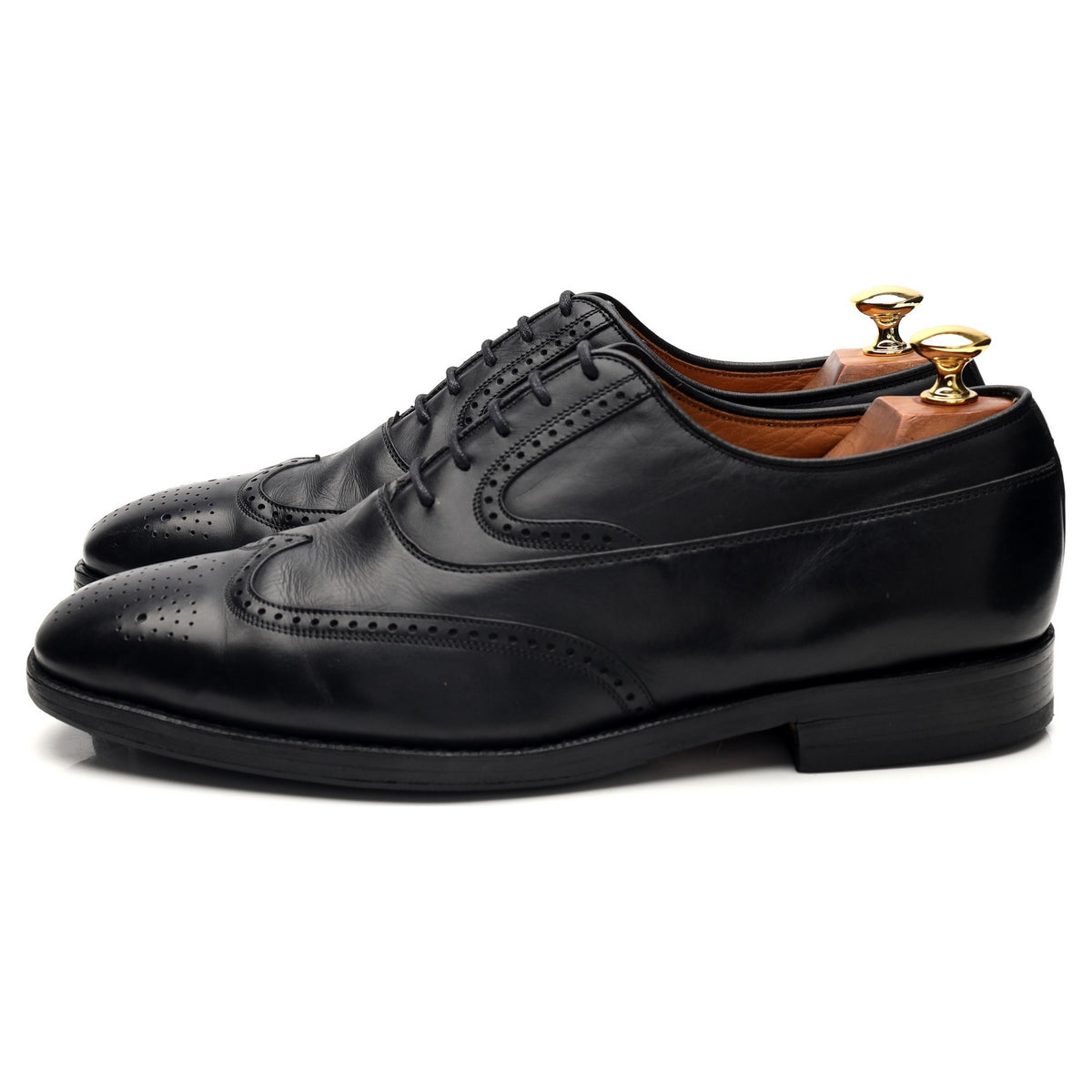 2000 Black Leather Oxford Brogues UK 9.5 F