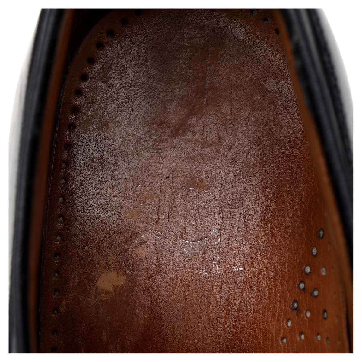 2000 Black Leather Oxford Brogues UK 9.5 F