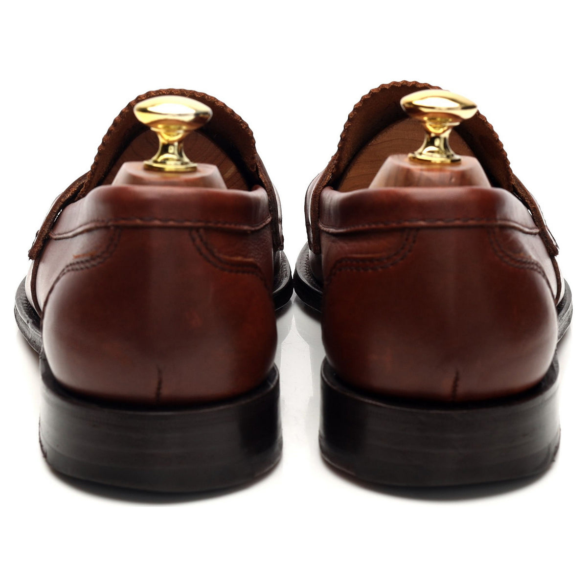 &#39;Arena&#39; Tan Brown Leather Loafers UK 8 G