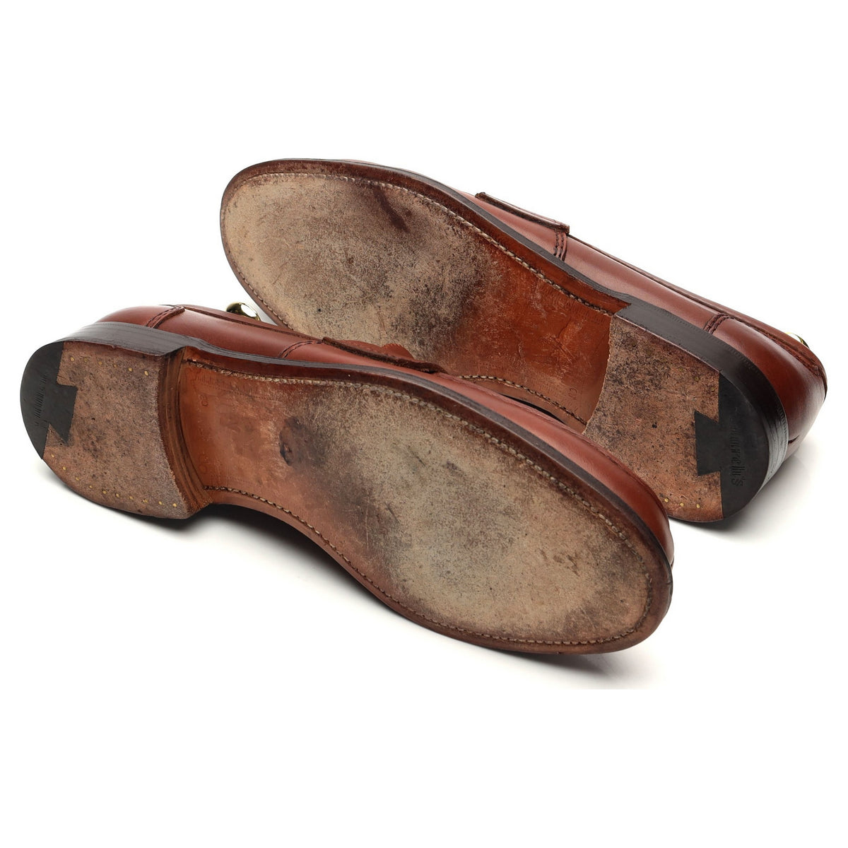 &#39;Arena&#39; Tan Brown Leather Loafers UK 8 G