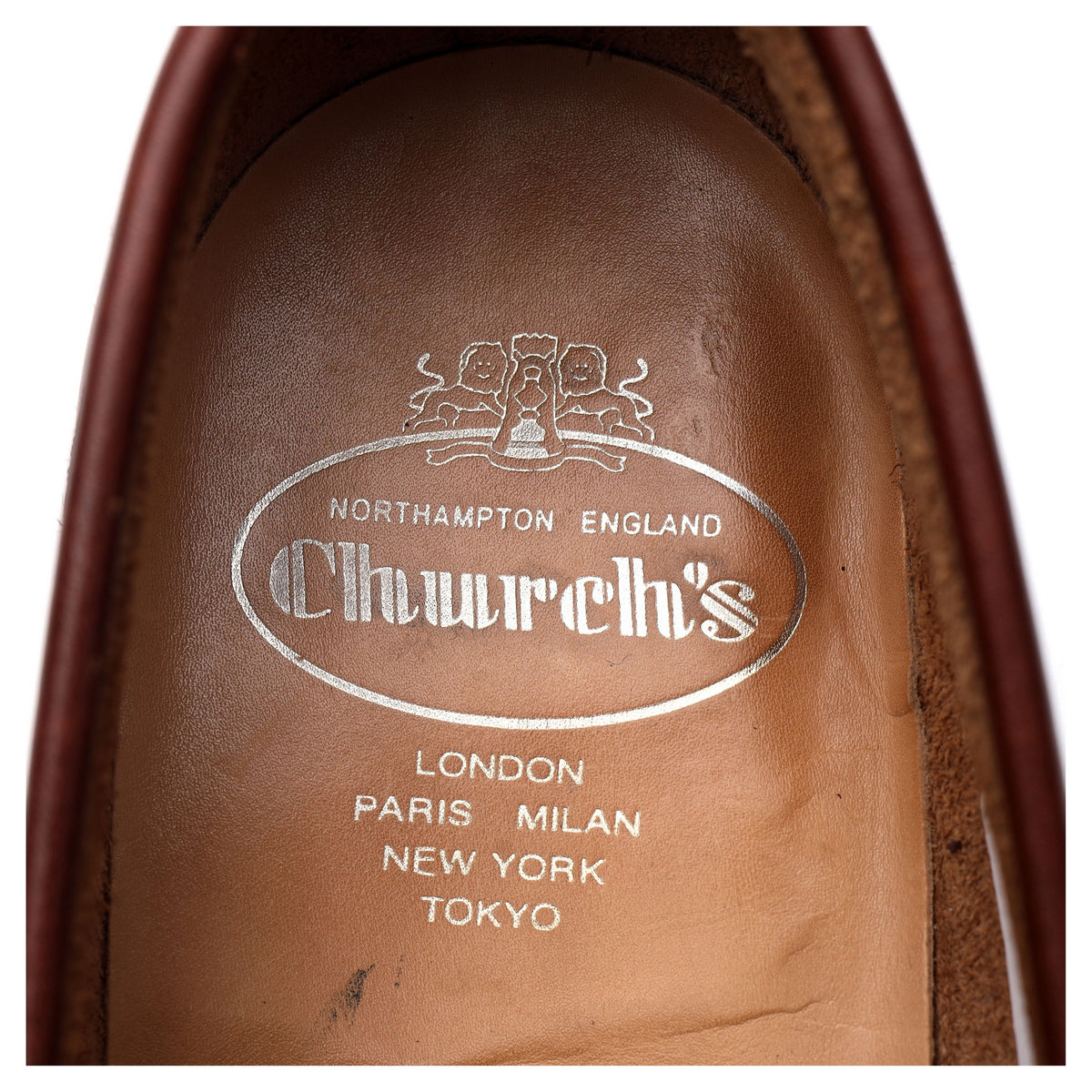 &#39;Arena&#39; Tan Brown Leather Loafers UK 8 G