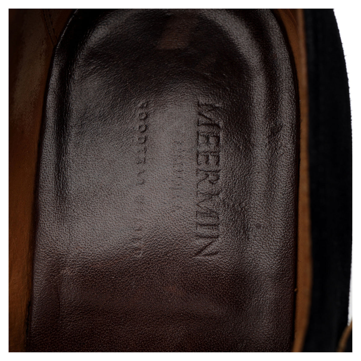 &#39;101341&#39; Black Suede Double Monk Strap UK 9
