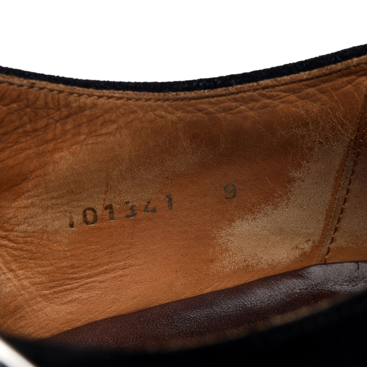 &#39;101341&#39; Black Suede Double Monk Strap UK 9