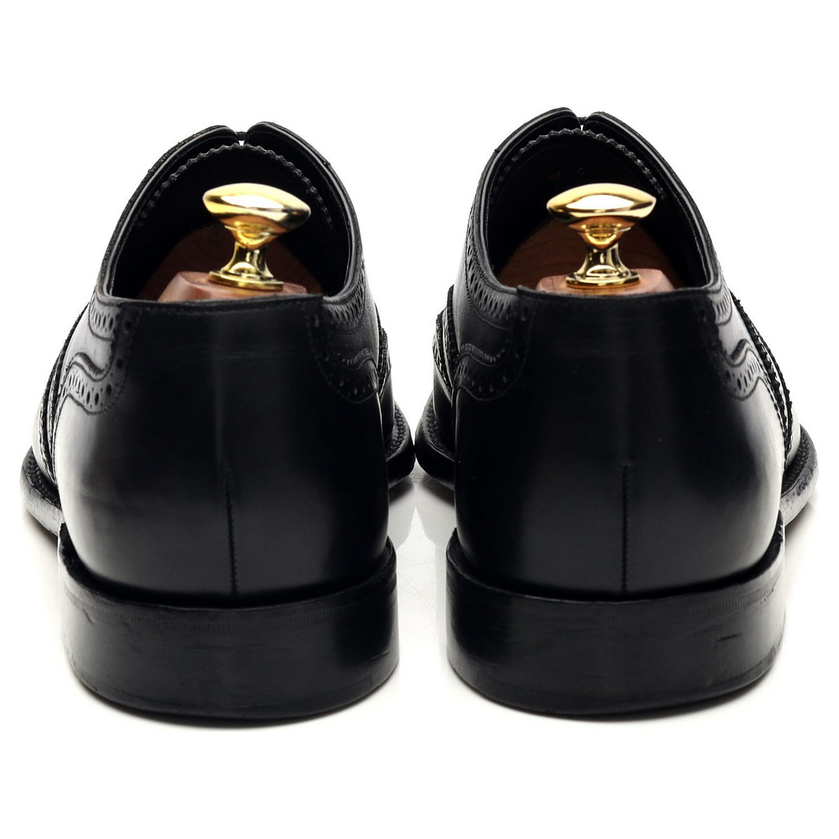1880 &#39;Buckingham&#39; Black Leather Oxford Brogues UK 8 F