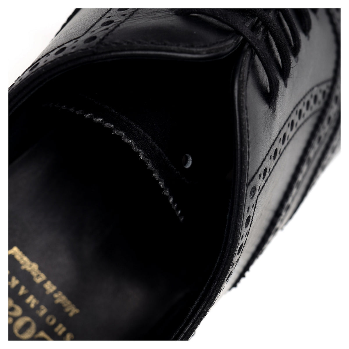 1880 &#39;Buckingham&#39; Black Leather Oxford Brogues UK 8 F