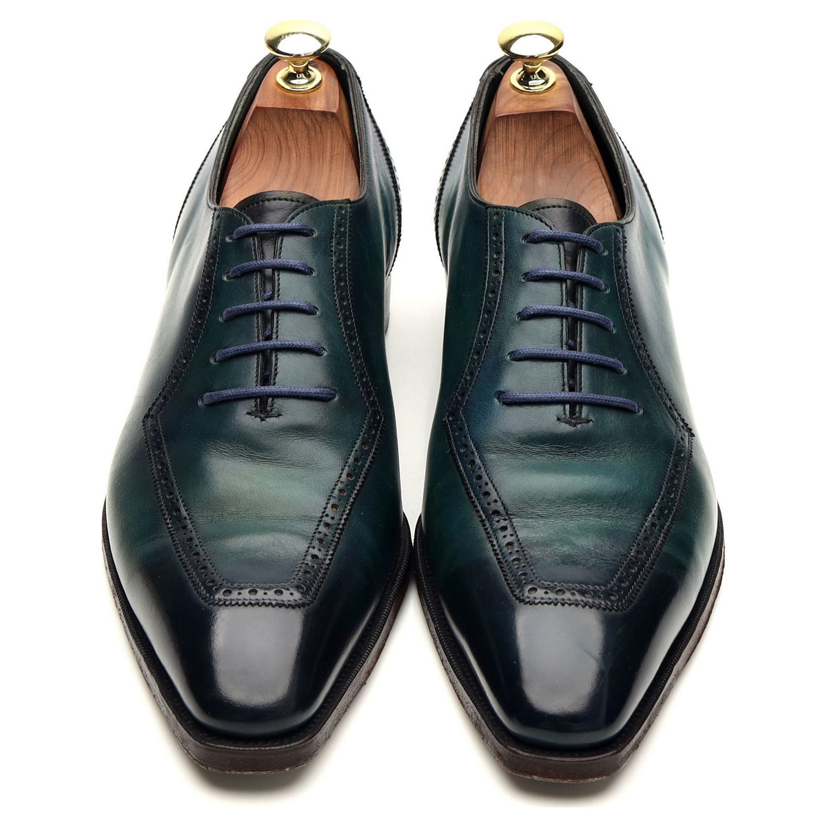 Deco &#39;Grendon&#39; Green Leather Oxford Brogues UK 8 E