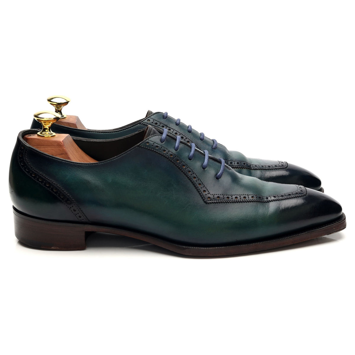 Deco &#39;Grendon&#39; Green Leather Oxford Brogues UK 8 E